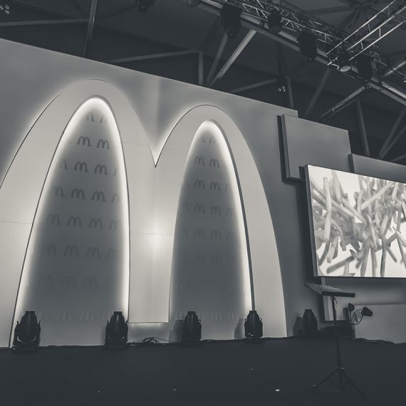 Mc Donalds Flagship store opening Frankfurt Stagedesign und Content Produktion